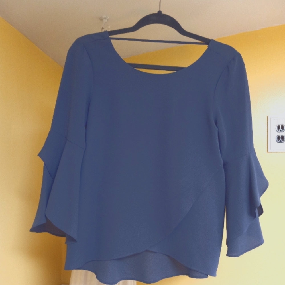 NWOT A.Byer blue blouse